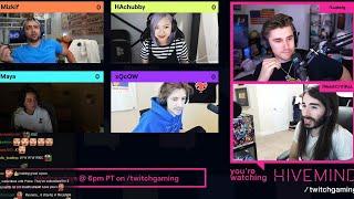 xQc Plays in the Hivemind Game Show ft. Moistcr1tikal Ludwig Mizkif Maya & HAchubby