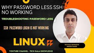 SSH passwordless login is not working  Why password less ssh not working  Troubleshooting