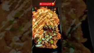 Indian Street style mix sauce pasta with beautiful garnishing ️ #viral #shorts #foodies #delhiwale