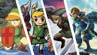 Evolution of Legend of Zelda Art Styles 1986 - 2023