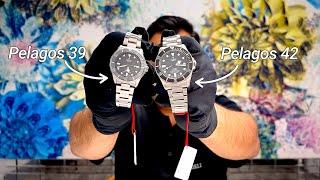 Tudor Pelagos vs Pelagos 39. Comparison and close look on the wrist.