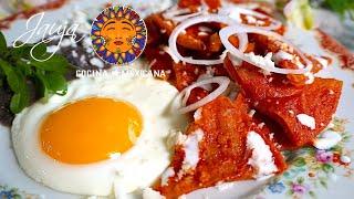 Los Más Sabrosos Chilaquiles Rojos de Rancho