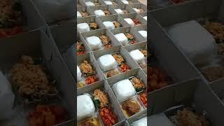 Orderan 80 box nasi urap #urapsayur #nasibox #ideusaha