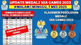 INDONESIA TAMBAH 25 MEDALI - KLASEMEN PEROLEHAN MEDALI SEA GAMES 2023 HARI INI