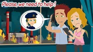 Make an emergency call in English -  Practice English Speaking for Life