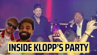 INSIDE Jurgen Klopps leaving party - rapping with John Barnes