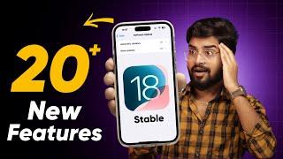 iOS 18 Stable Update Features  Whats New  iOS 18 Tips and Tricks & Hidden Features in Hindi