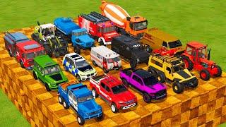 TRANSPORTING EMERGENCY VEHICLES CARS TRUCKS & MOTORCYCLES Farming Simulator 22