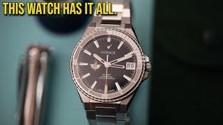 Horage Supersede - Swiss Made Micro Rotor - Hands On Review True GMT Integrated Bracelet Dive Watch