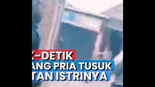 detik-detik mantan istri di tusuk