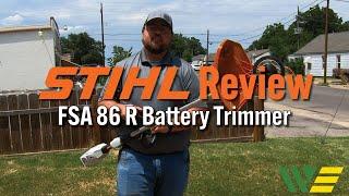 Stihl FSA 86 R Battery Powered Weed Eater Review & Demo