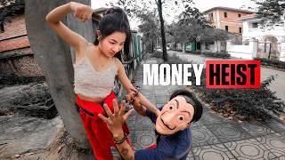 MONEY HEIST PARKOUR  ESCAPE ANGRY GIRL  Epic Parkour POV