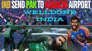 Congratulations India Beat Pakistan and direct send to karachi airport  video part 1