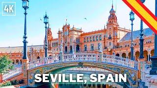 Seville Spain Walking Tour 2024  4K