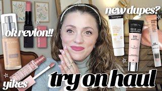 Drugstore Try-On Haul  lets try a bunch of new makeup releases together