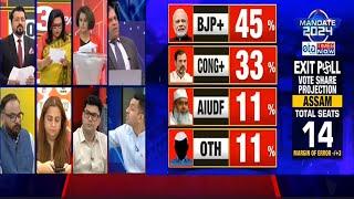 Assam Exit Poll 2024  BJP To Get 12 Out Of 14 Seats In Lok Sabha Polls Himanta Factor Helped BJP?