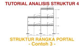 Tutorial Analisis Struktur 4 pada Rangka Portal - Contoh soal 3