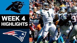Panthers vs. Patriots  NFL Week 4 Game Highlights