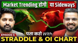 Share Market will be Trending or Sideways  Straddle Chart & Change in OI Data Analysis  Trading