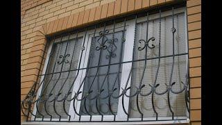 Современные решетки на окна сварные кованые