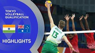 India vs. Australia - Highlights  AVC Mens Tokyo Volleyball Qualification 2020