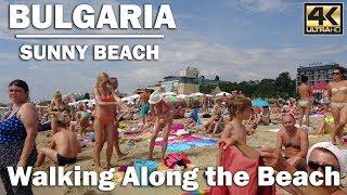 Walking Along the Beach in Sunny Beach Bulgaria