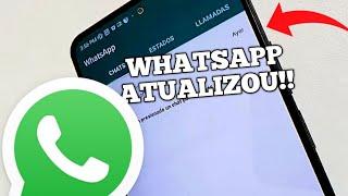 CHEGOU NOVA ATUALIZAÇÃO DO WHATSAPP 2024