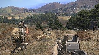 US Marines in Epic Firefight in the Mountains  Military Simulator Game on PC Arma 3