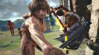 ATTACK ON TITAN 2 - LEVI vs FEMALE TITAN Boss Fight Gameplay & EPIC FINISH