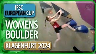 IFSC European Cup  Boulder Finals  Klagenfurt  Womens  2024