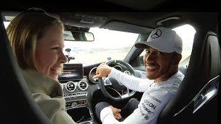 Best Day Ever Lewis Hamilton Takes F1 fans for a Spin at MB World