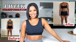 FITNESS UPDATE 4 WEEK WEIGHT LOSS TRANSFORMATION