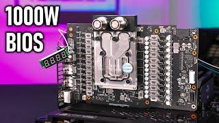 Mod-BIOS allows 1000W Power Target - RTX 4090 Strix with Water Cooling