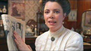 Back to the Hair Parlour  ASMR Edwardian Roleplay shampoo brushing haircut hairstyling & brows