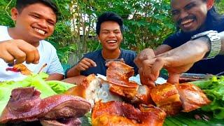 Outdoor cooking  Crispy maskara ng karning baboy  Putok batok talaga ito mga ka @asaytv