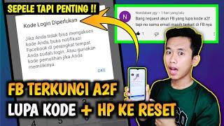 Sepele Tapi Penting  Fb terkunci autentikasi dua faktor - Lupa Kode Autentikasi