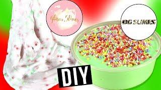 EXPOSING FAMOUS SLIME SHOPS CHRISTMAS SLIME RECIPES DIY SLIME  GLITTER.SLIMES SLIME_OG 