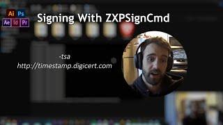 Signing With ZXPSignCmd