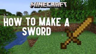 Minecraft  How To Make A Wooden Sword In Survival Mode  PSGamerz