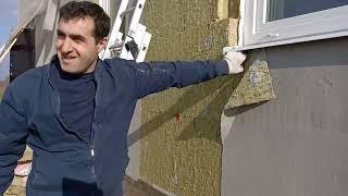 Проверка качества фасадных работ на частном доме вскрываем фасад покрывшийся трещинами нарушения