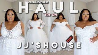 TRYING JJS HOUSE PLUS SIZE WEDDING DRESSES HAUL  Dresses UNDER $300 and big body friendly??