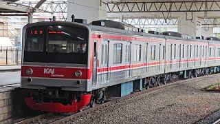 Stasiun Manggarai Lantai Bawah Kompilasi Kereta dan KRL Commuter Line 4K  JR 205 TM6000 CC 206