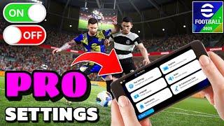 100% Best Play Settings Pro Control Best Camera Angle & Graphics In eFootball 2025 Mobile 