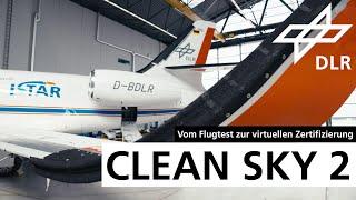 Vom Flugtest zur virtuellen Zertifizierung - Clean Sky 2