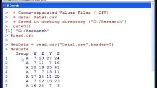 R Tutorial  Comma Separated Values