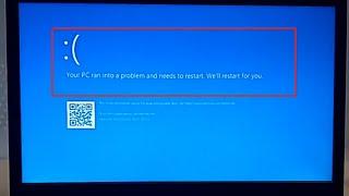 Windows Failed Your PC ran Into a problem and needs to restart Error Starting Lenovo Ideapad