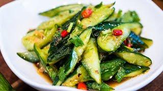 The Best Chinese Cucumber Salad is Smashed 拍黄瓜