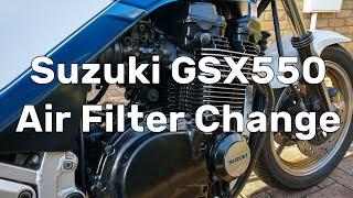 Suzuki GSX 550 - How To Change Air Filter