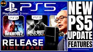 PLAYSTATION 5 - NEW PS5 UI UPDATE FEATURES  NEW PS3 ON PS5 BACKWARDS COMPATIBILITY RELEASE TIME?…