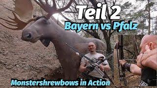 Bayern vs Pfalz. Spaß UND Leistung im 3D-Parcours 85lbs bis 130lbs Shrew. Bogensport Extrem Archery